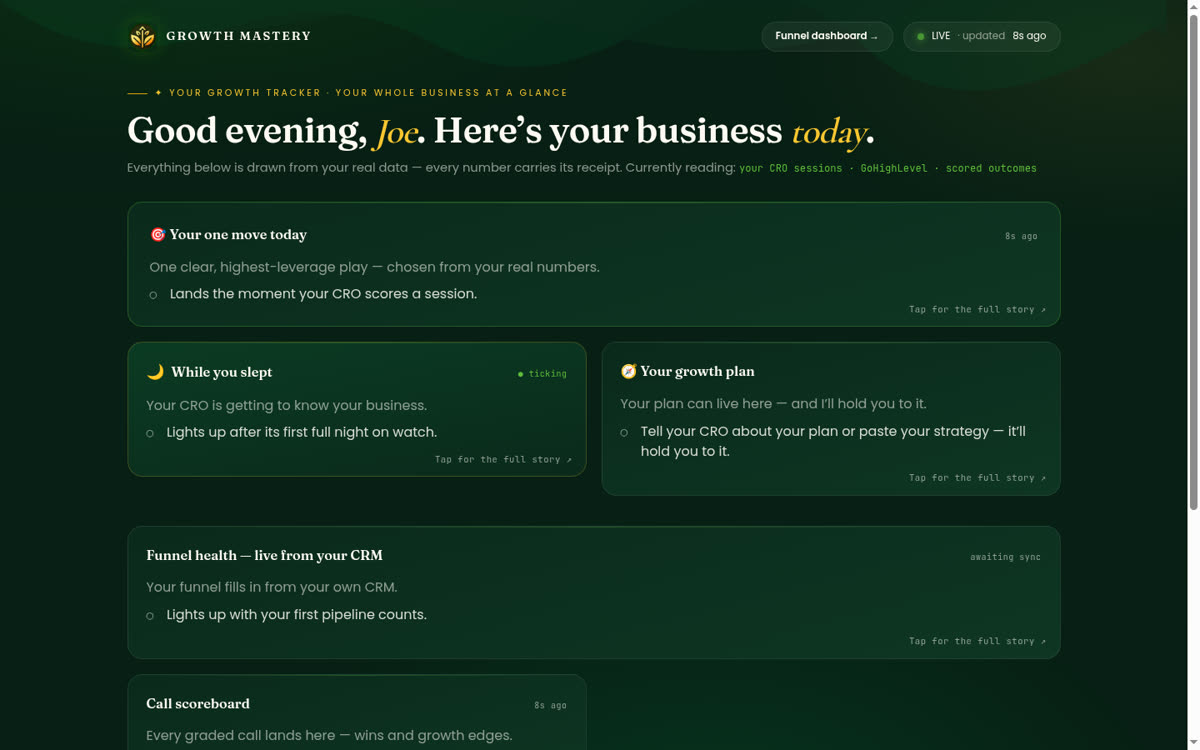 Your Growth Tracker: your whole business in one view